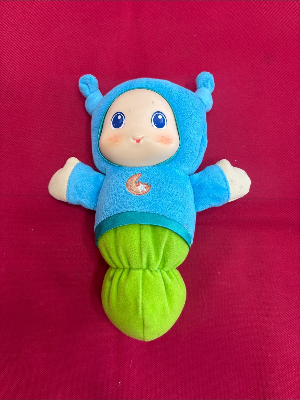 Playskool Musical Light Up LULLABY GLOWORM Blue Green A1203/A1204